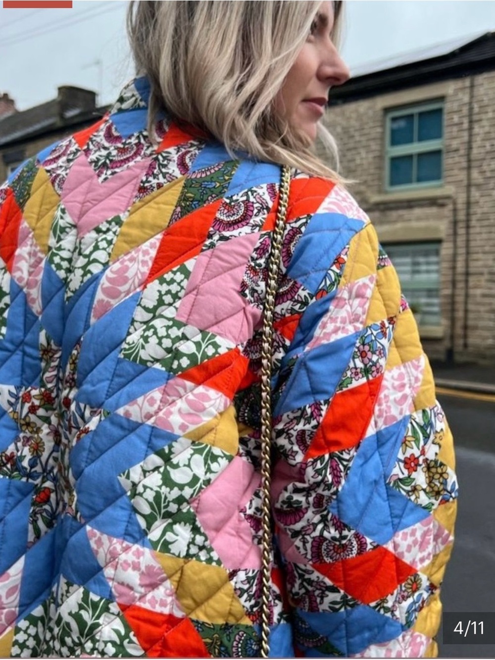 Boden quilted patchwork oversized jacket - Picture 9 of 10